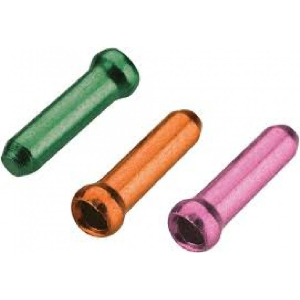 Jagwire Shift/Brake Cable Terminal Green-orange-pink 90 Pcs