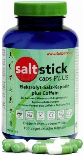 SaltStick Plus Caps + Coffein - Mineralsalze + Elektrolyte 100 Kapseln