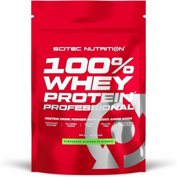 Scitec Nutrition 100% Whey Protein Professional 500 Gr - Formule Améliorée Sans Gluten Ni Sucres