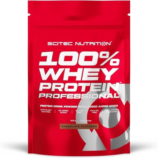 Scitec Nutrition 100% Whey Protein Professional 500 Gr - Fórmula Mejorada Sin Gluten Ni Azúcares