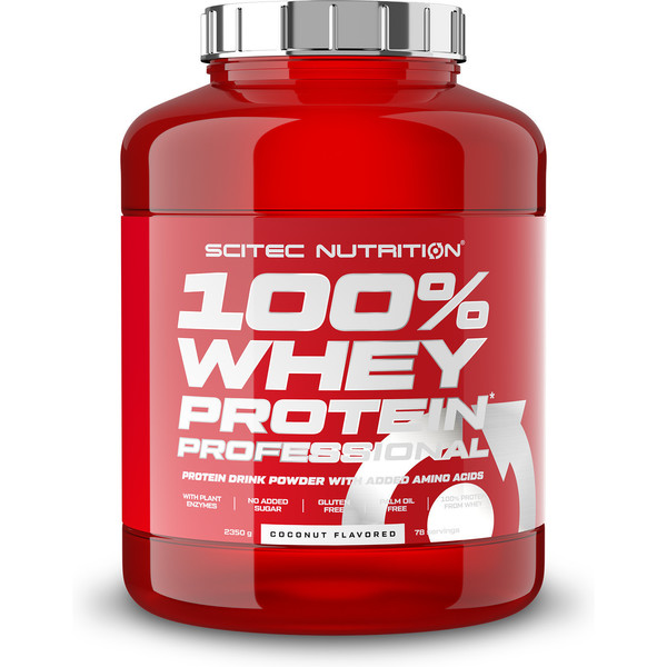 Scitec Nutrition 100% Whey Protein Professional 2.35 Kg - Fórmula Mejorada Sin Gluten Ni Azúcares