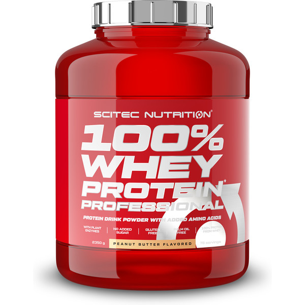Scitec Nutrition 100% Whey Protein Professional 2.35 Kg - Fórmula Mejorada Sin Gluten Ni Azúcares
