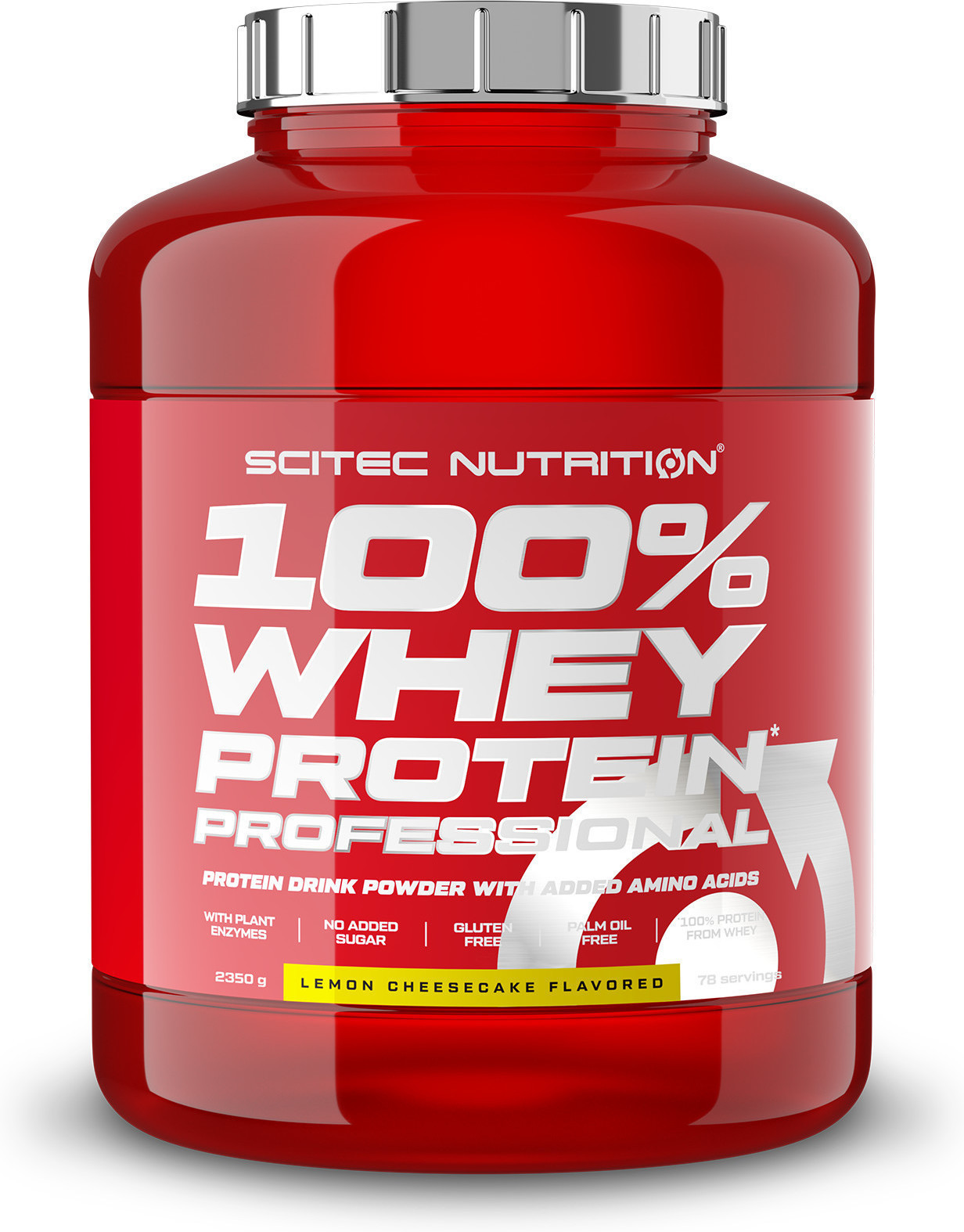 Scitec Nutrition 100% Whey Protein Professional 2.35 Kg - FóRmula Mejorada Sin Gluten Ni AzúCares Geschmack Zitronen-KäSekuchen-image