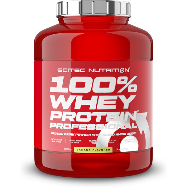 Scitec Nutrition 100% Whey Protein Professional 2.35 Kg - Fórmula Mejorada Sin Gluten Ni Azúcares