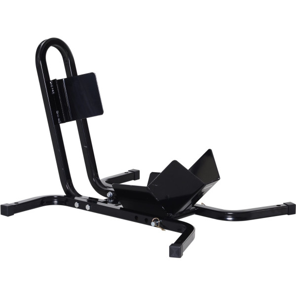 Homcom Aparcamiento De Moto Ajustable Soporte De Rueda De Moto Metal Para Ruedas Diametro 43 48 53cm