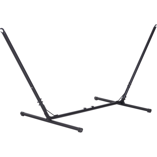 Outsunny Soporte Para Hamaca De Jardín Ajustable En Longitud 308-380x108x120 Cm Estructura De Metal Para Interiores Y Exteriore