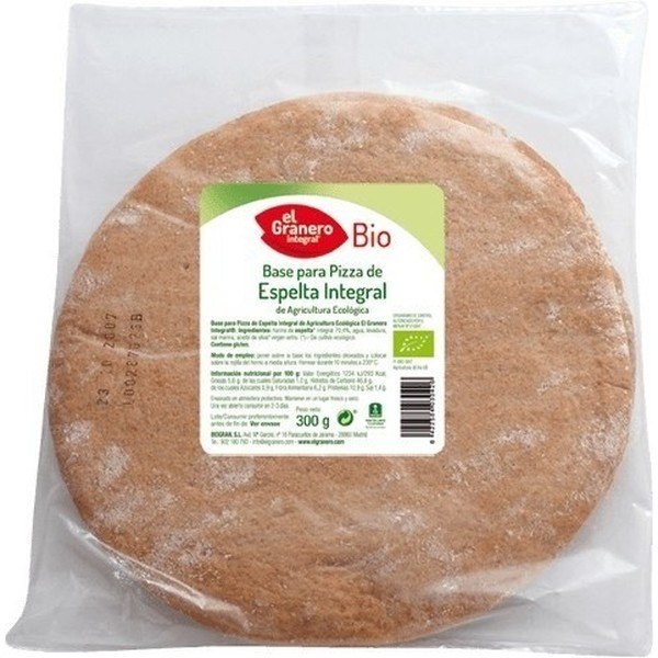 El Granero Integraal Integrale Speltbodems voor Bio Pizza 2 stuks x 150 gr