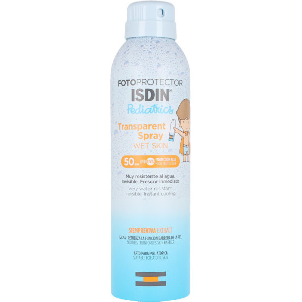 Isdin Fotoprotector Wet Skin Transparante Spray 50+ 250 Ml Unisex