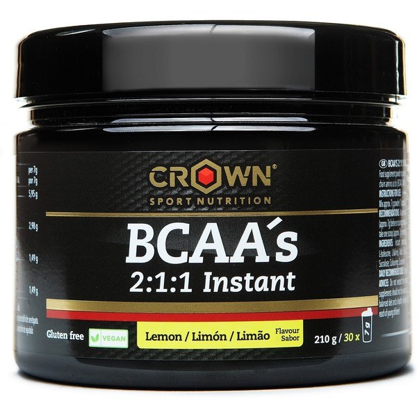 Crown Sport Nutrition BCAA 2:1:1 Instant 210 g. Onmiddellijke oplossing en hoge zuiverheid