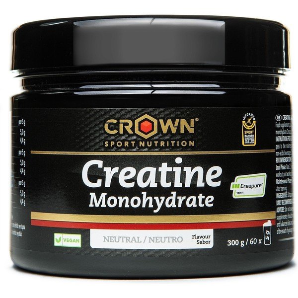 Crown Sport Nutrition Creatine Monohydrate Creapure 300 g - Informed Sport Anti-Doping-zertifiziert, allergenfrei