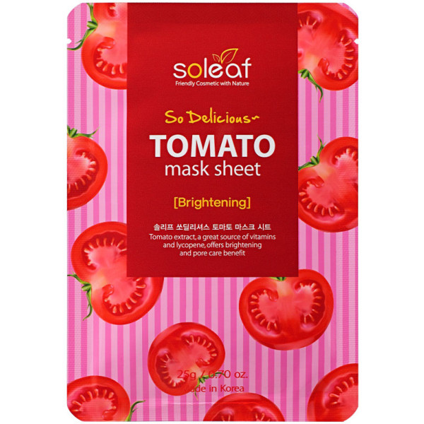 Soleaf Tomato Glitter So Deliciuos Maskenblatt 25 GR Unisex
