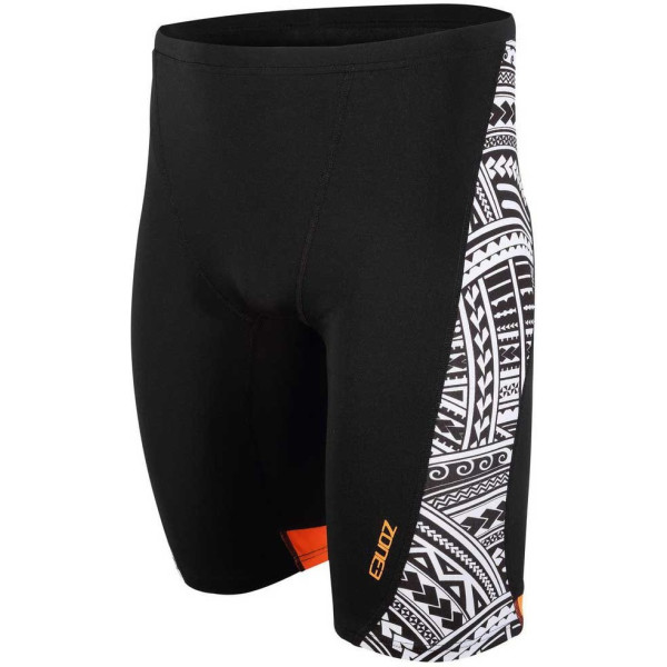 Zone3 Bañador Men's Kona Speed Jammers Estampado Tribal - Negro/blanco/naranja