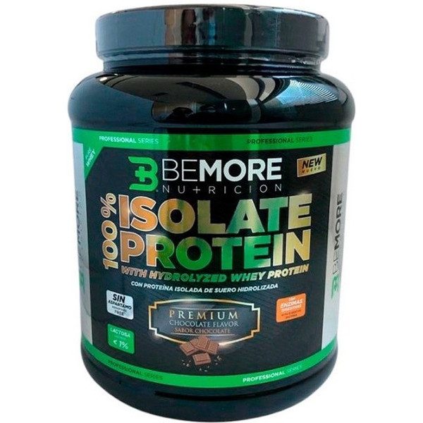 Bemore Nutricion 100% Isolate Premium Protein Sabor Chocolate 1kg
