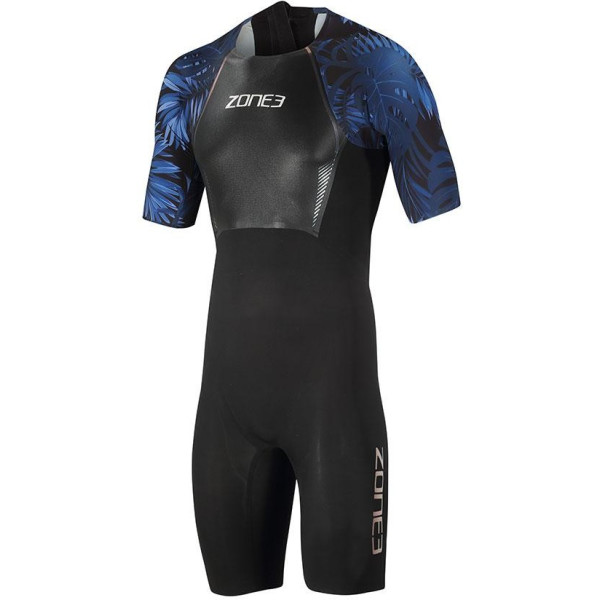 Zone3 Neopreno Men's Shortsleeve Swimskin Negro/azul
