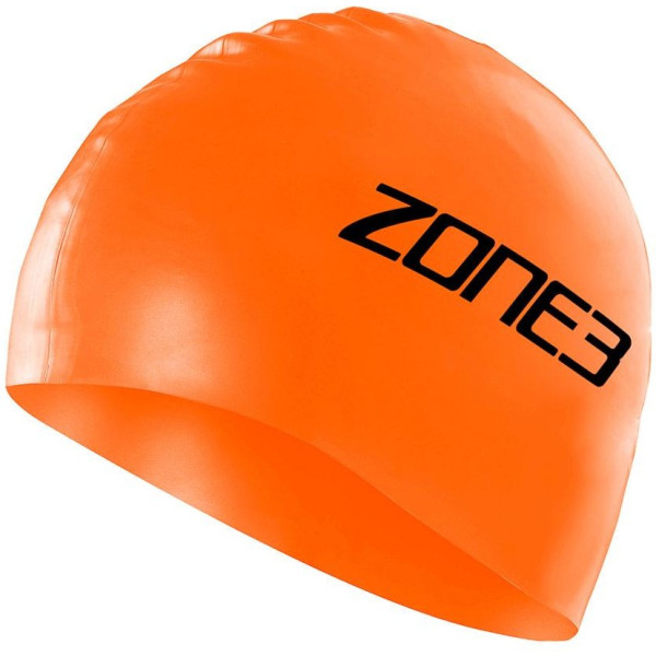 Zone3 Gorro Silicone Swim Cap - 48 Gr Naranja