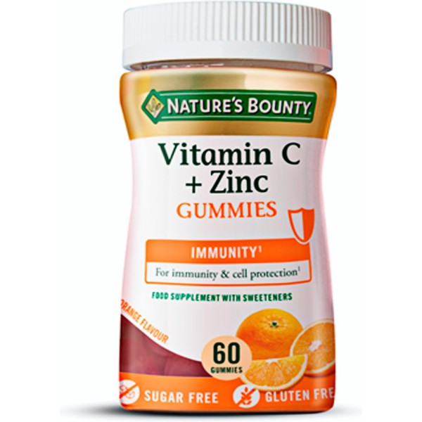 Nature's Bounty Vitaminas C+zinc Gummies 60 Und