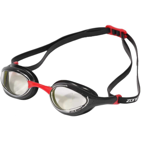Zone3 Gafas De Natación Volare Streamline Racing Swim Goggles Lente Transparente Negro/rojo
