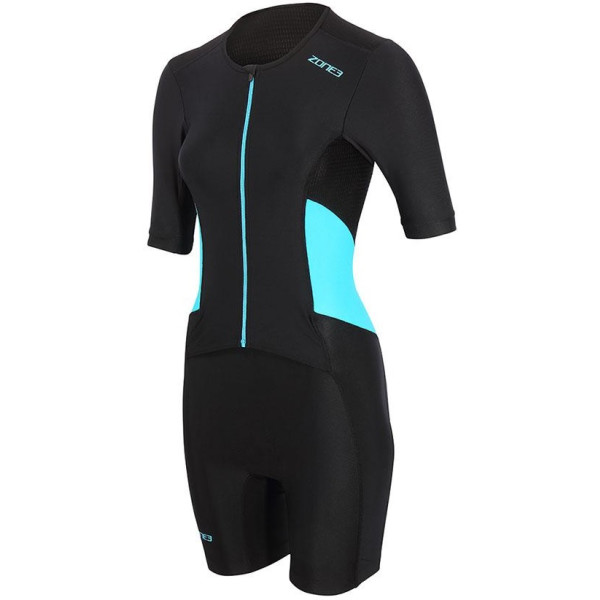 Zone3 Traje De Triatlón Women's Activate Short Sleeve Full Zip Trisuit Negro/azul