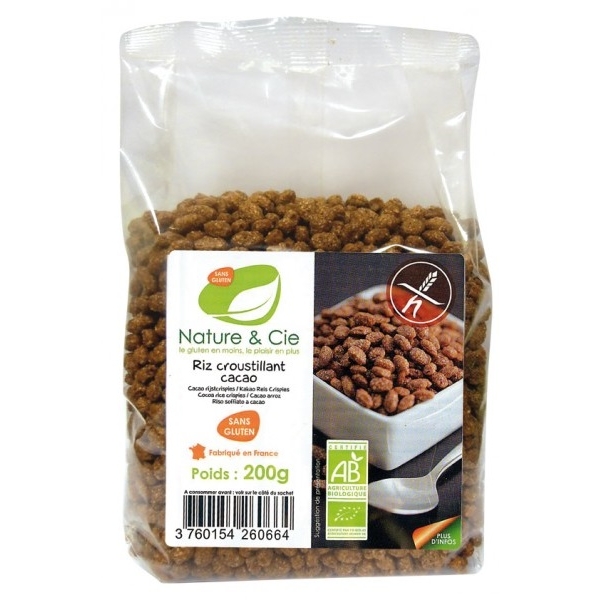 Nature & Cie Riz Soufflé au Cacao 200 gr