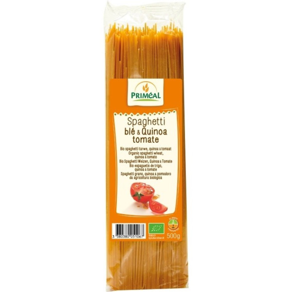 Primeal Spaghetti Blé Quinoa Tomate Primeal 500g