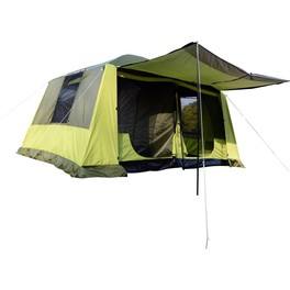 Outsunny Tienda De Campaña Familiar 4-8 Personas Carpa Grande Acampada Tipo Refugio Para Playa - Picnic Portátil Y Impermeable