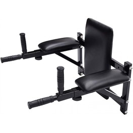 Homcom Barra De Musculación Para Pared Con Brazos Ajustables Para Hacer Dominadas Flexiones Y Crossfit En Casa 70x53-63x48 Cm