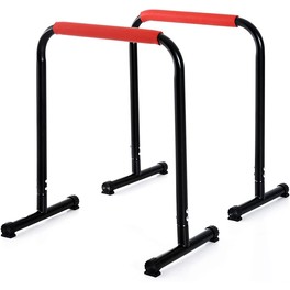 Homcom Barras Paralelas Training Soporte Con Mango Extra Ancho Para Flexiones Inclinadas Musculación Calistenia Dips 63x41x73 C