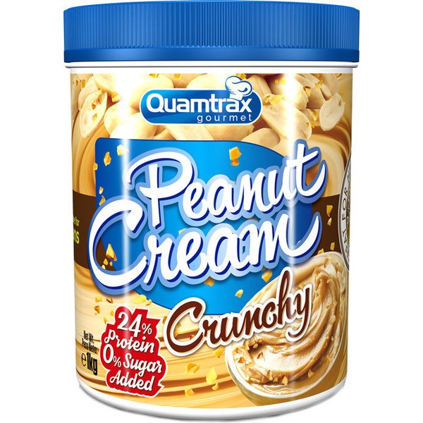 Quamtrax Crème de Cacahuète Crunchy - Crème de Cacahuète Croquante 1 kg