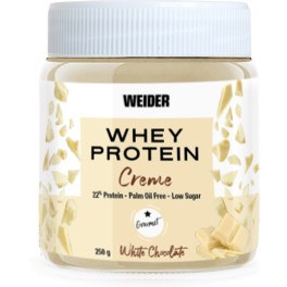 Weider Whey Protein White Spread 250 Gr - Crème au chocolat blanc 22% de protéines / faible en sucre, sans huile de palme et sans gluten