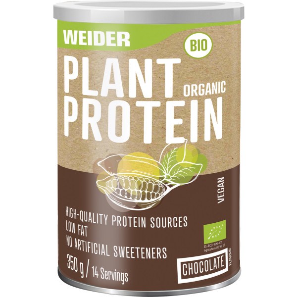 Weider Plant Organic Protein 350 Gr Bio - Ohne künstliche Süßstoffe 100% natürlich / Ohne GMO