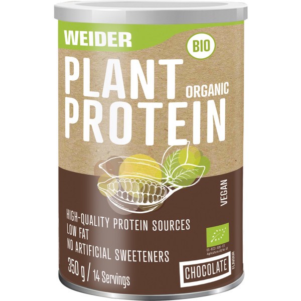 Weider Plant Biologische Eiwitten 350 Gr Bio - Geen kunstmatige zoetstoffen 100% natuurlijk / Geen GMO