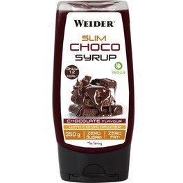 Weider Syrup Slim Choco 350 Gr - Zero Fat and Zero Sugar Chocolate Syrup / Suitable for Vegans