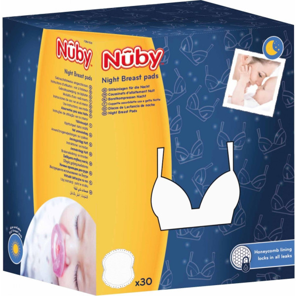 Nuby Discos De Lactancia Para La Noche 30p