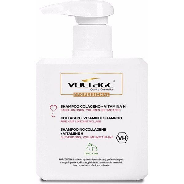 Voltage Cosmetics Collagene + Vitamina H Shampoo 500 Ml Unisex