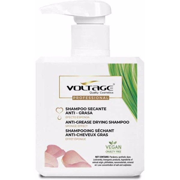 Voltage Cosmetics Shampooing Séchant Anti-graisse 500 Ml Unisexe