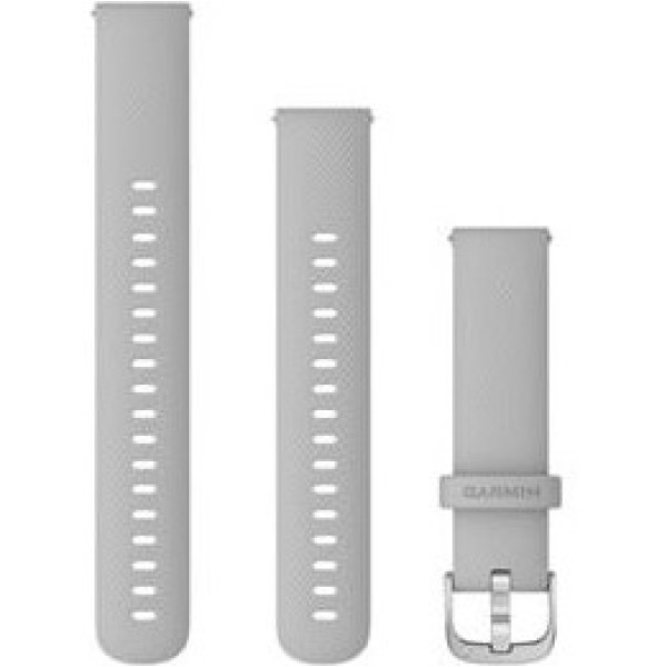 Garmin Sangle à dégagement rapide 18mm gris argenté