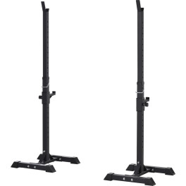Homcom Soporte Para Barras De Pesas Ajustable Estante De Acero Para Levantamiento De Pesas Carga Máx. 150 Kg Entrenamiento En G