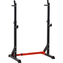 Homcom Soporte Ajustable Para Barras De Pesas Estante Soporte Multifuncional Para Ejercicios En Hogar Y Oficina Carga 150 Kg Alt