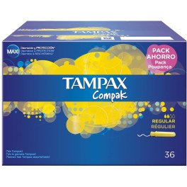 Tampax Compak Tampón Regular 36 Uds Mujer
