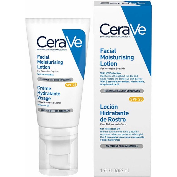 Cerave lozione idratante viso SPF25 per pelle da normale a secca 52 M Donne