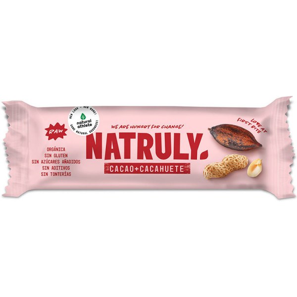 Natruly Barre Cacao & Cacahuète Bio 40 Gr Unisexe