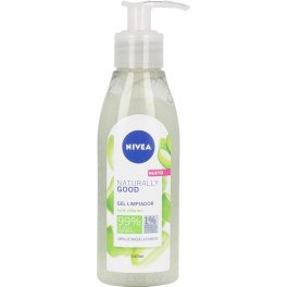 Gel de limpeza facial Nivea Naturally Good Aloe Vera 140 ml unissex