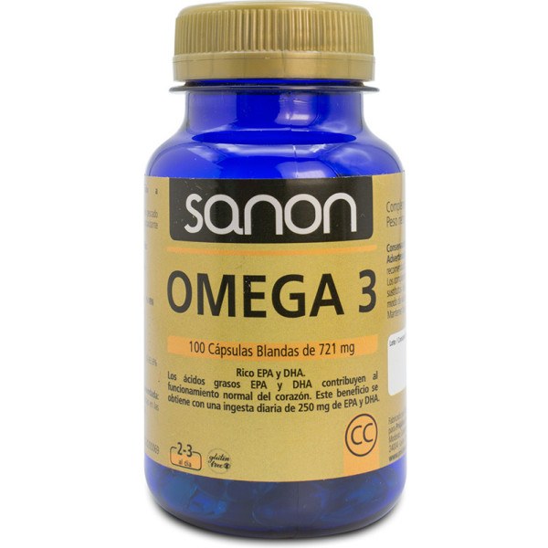 Sanon Oméga 3 100 Gélules 721 Mg Unisexe