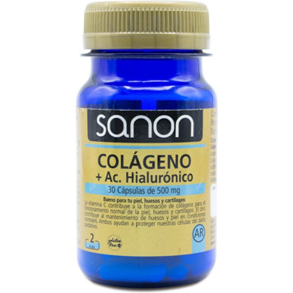 Sanon Colágeno + ácido Hialurónico 30 Cápsulas De 500 Mg Unisex