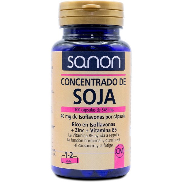 Sanon Soy Concentrate Rich In Isoflavones 100 Capsules D Unisex