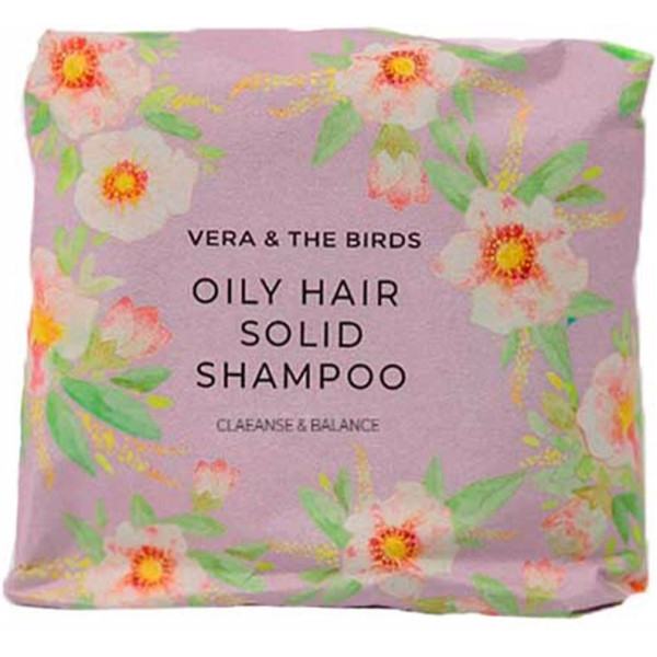 Vera und die Vögel, festes Shampoo für fettiges Haar, 85 g, Unisex