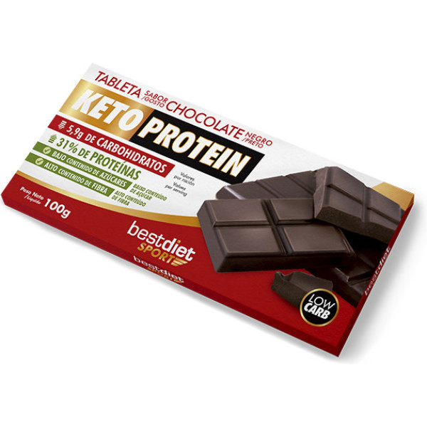 Bestdiet Tablette Aromatisiertes dunkles Schokoladen-Keto-Protein 100 Gr
