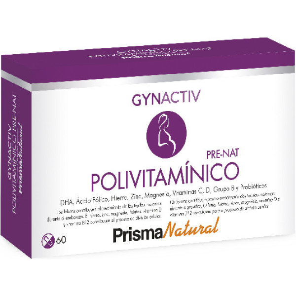 Prisma Natuurlijke Gynactiv Polyvitamine Pre Nat 60 Capsules