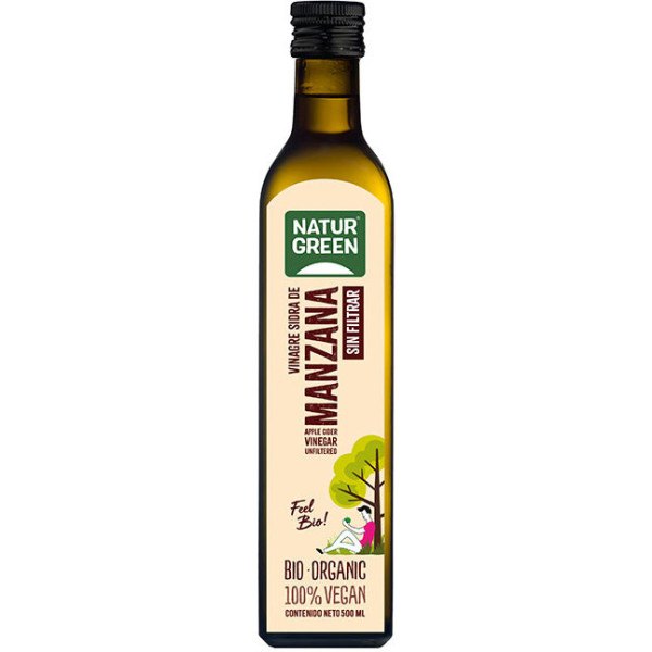 Naturgreen Appelcider Azijn Ongefilterd Bio 500 Ml