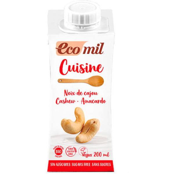 Nutriops Ecomil Cuisine Cashewnoot 200ml Suikervrij